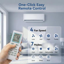 Load image into Gallery viewer, Kinetheme 12000BTU Mini Split AC/Heating System, 17 SEER2 115V Inverter Air Conditioner Cools/Heats Up to 750 Sq.Ft, Complete Installation Kit