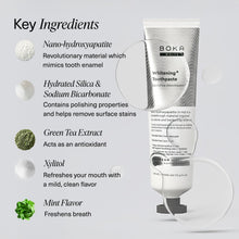 Load image into Gallery viewer, Boka Fluoride Free Toothpaste, Nano Hydroxyapatite Toothpaste, Appropriate for Sensitive Teeth, for Adult, Kids Oral Care - Whitening* Refresh Mint, 4 Fl Oz 1Pk