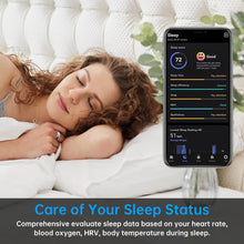 Load image into Gallery viewer, PAETAE Smart Ring, Fitness Ring Tracker, Health Monitoring of Heart Rate, Blood Oxygen, Temp, Activity & Sleep Tracking with Smart Touch, LED Reminder, Smart Rings for Men Women with Battery Case