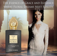 Load image into Gallery viewer, The Story of Amber Floral by Prince Parfums Dubai - 3.4 Ounces Women's Extrait de Parfum - Enchanting Essence of White Florals, Jasmine, & Bulgarian Rose - Luxurious Vanilla & Sandalwood Symphony
