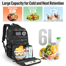 Load image into Gallery viewer, Urban Braver Tactical Backpack with Lunch Box for Men: Laptop Compartment Bookbag with lunchbox for Work School for Women Mens