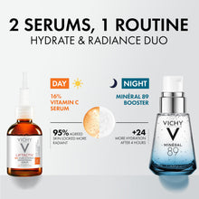 Load image into Gallery viewer, Vichy Bestsellers Duo, Skin Care Set, 16% Pure Vitamin C Serum & Mineral 89 Booster Hyaluronic Acid Serum, Facial Skin Care Kit for Brightening, Hydrating & Firming