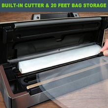Load image into Gallery viewer, Potane Precision Vacuum Machine,Pro Food Sealer with Built-in Cutter and Bag Storage(Up to 20 Feet Length), Both Auto&Manual Options,2 Modes,Includes 2 Bag Rolls 11”x16’ and 8”x16’,Compact Design