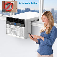 Load image into Gallery viewer, 6000 Btu U-Shaped Window Air Conditioner, WiFi & App Control, Ultra Quiet, Enabled Saddle Window AC Unit Cools Up to 300 Sq. ft, Cooling, Dehumidifier, Flexible for Home/Office