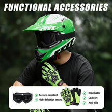 Load image into Gallery viewer, ROOZO Youth Kids Dirt Bike Helmet DOT Approved, Full Face Motocross Set