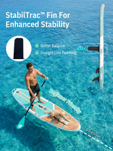 Load image into Gallery viewer, Niphean Inflatable Stand Up Paddle Board with Stabiltrac Fin Design and SUP Accessories, Anti-Slip EVA Deck, 10’6’’ Inflatable Paddle Boards for Adults & Youth of All Skill Levels