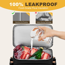 Load image into Gallery viewer, Cooler Backpack - 24/30/36/40 Cans Insulated Backpack Cooler for Men & Women, Portable 2 Leak Proof Compartments Coolers Bag for Picnic, Lunch, Hiking, BBQ Camping and Beach - Black - MIYCOO