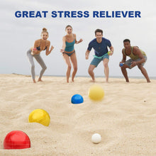 Load image into Gallery viewer, 100mm Bocce Ball Set Regulation Size and Weight with 8 Resin Bochie Balls, Pallino, Carrying Bag, Measuring Rope, Gift for Family Backyard Lawn Yard Beach Bocci Games (Multi Colors, 2-8 Players)