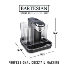 Load image into Gallery viewer, Bartesian Professional Cocktail Machine and Margarita Maker - High Capacity Bar Cocktail Mixer with 5 Premium Glass Bottles for Parties and Entertaining - Push-Button Technology and Easy Clean Design