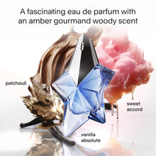 Load image into Gallery viewer, Mugler Angel - Eau de Parfum - Women's Perfume - Ambery & Woody - With Bergamot, Praline, and Patchouli - Long Lasting Fragrance - 0.8 Fl Oz