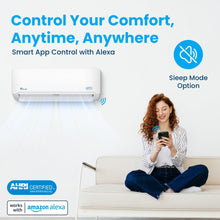 Load image into Gallery viewer, Senville LETO Series Mini Split Air Conditioner Heat Pump, 18000 BTU 208/230V, Inverter, Works with Alexa, SEER2 19, 1.5 Ton, White