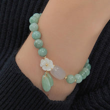 Load image into Gallery viewer, HL1971 Natural Jade Bracelet for Women Gradient Green Jade Bead Elastic Bracelet, Suitable for Christmas, Thanksgiving