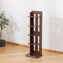 Load image into Gallery viewer, BALANBO 4 Tier Bookshelf Bamboo Bookcase Bookshelf Height Adjustable Storage Shelf for Living Room, Office, Study Room, Bedroom H49.8''