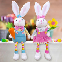 Load image into Gallery viewer, quescu 2pcs Easter Bunny Decorations,Easter Bunny Plush for The Home,Rabbit Stuffed Doll Gifts for Tiered Tray Party Decor Home Table Decorations