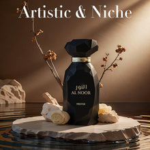 Load image into Gallery viewer, A CENTER AL NOOR Eau de Parfum Unisex 3.4 Fl Oz Perfume For Women&Men| Long Lasting Exotic Saffron, Iris & Leather Fragrance | Sophisticated Oriental Woody Scent | Cologne Gift Daily Use