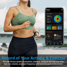 Load image into Gallery viewer, PAETAE Smart Ring, Fitness Ring Tracker, Health Monitoring of Heart Rate, Blood Oxygen, Temp, Activity & Sleep Tracking with Smart Touch, LED Reminder, Smart Rings for Men Women with Battery Case