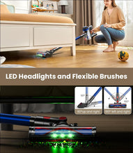 Load image into Gallery viewer, KARDV Cordless Vacuum Cleaner, 500W/40Kpa Vacuum Cleaners for Home, 60Mins Stick Vacuum with LED Display, Anti-Tangle & Wall Mount Charging, 8 in 1 Lightweight Vacuum for Hard Floors Carpet Pet Hair