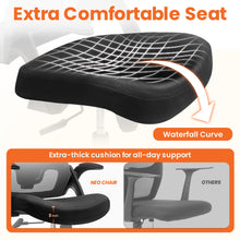 Load image into Gallery viewer, NEO CHAIR Office Desk Gaming Chair Computer High Back Mesh Seat with Rolling Wheels Ergonomic Adjustable Comfy Flip-up Armrests Lumbar Support Height for Home (Black)