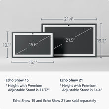 Load image into Gallery viewer, All-new Amazon Echo Show 15 | A stunning HD 15.6" smart kitchen TV for home organization with Alexa