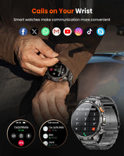 Load image into Gallery viewer, Military Smart Watches for Men Fitness Tracker Watch, 1.91" Men's Smart Watch with 1000mAh/5 ATM Waterproof/LED Flashlight/110+ Sport Modes/Heart Rate/SpO2/Sleep, Men's Watches for Android & iPhone
