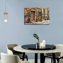 Load image into Gallery viewer, Tuscan Wall Art Italian Streets of Old Mediterranean Canvas Wall Art Painting The Picture Print On Canvas Architecture Pictures for Home Decor Decoration Gift