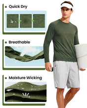 Load image into Gallery viewer, CE' CERDR 5 Pack Men's Long Sleeve Shirts, Quick Dry Moisture Wicking, L