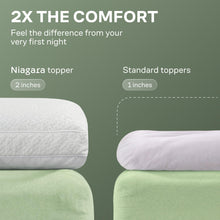 Load image into Gallery viewer, Extra-Thick 2 Inch Queen Size Mattress Topper - Ultra Plush & Soft Viscose Derived from Bamboo Mattress Pad, Naturally Cooling & Perfect for Full Body Support, Snow White