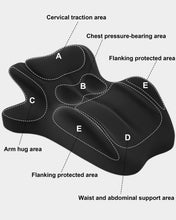 Load image into Gallery viewer, HOMEPAC Ergonomic Memory Foam Wedge Pillow, 27° Angled Support for Neck and Waist, Multi-Position Support Pillow (Black)