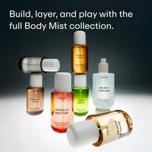 Load image into Gallery viewer, PHLUR Paradise Skin Set ($75 Value) - Travel Size Body Mist Gift Set - Peach Skin, Vanilla Skin, & Beach Skin - Travel Size Hair and Body Fragrance Mist Trio (3 x 3 fl oz)