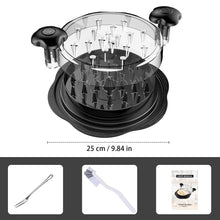 Load image into Gallery viewer, SURETIVIAN Chicken Shredder Large Chicken Breast Shredder Tool Twist with Brush&Fork, Visible Meat Shredder Machine, Strong Anti-Slip Strip, Ergonomic Handle, BPA Free, Suitable for Pork Beef Chicken