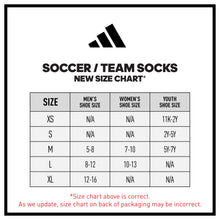 Load image into Gallery viewer, adidas Rivalry Soccer Socks (2-Pair), Black/White, Small