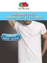 Load image into Gallery viewer, Fruit of the Loom Men's Stay Tucked Crew T-Shirt - Large - White (Pack of 6)