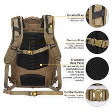 Load image into Gallery viewer, Mardingtop 30L Molle Military Backpack, Tactical Backpack for Men, Cordura Backpack for Hiking,Camping,Trekking