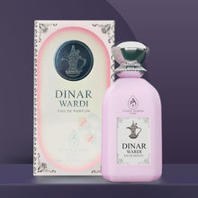 Load image into Gallery viewer, Dinar Wardi 100ml Eau De Parfum- Long-lasting Perfume for Women- Soft Musky Floral Vanilla Perfume Spray