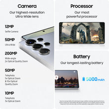 Load image into Gallery viewer, SAMSUNG Galaxy S25 Ultra Cell Phone, 256GB AI Smartphone, Unlocked Android, AI Camera, Fast Processor, Long Battery Life, 2025, US 1 Yr Manufacturer Warranty, Titanium Black