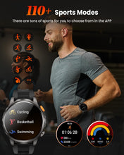 Load image into Gallery viewer, Military Smart Watches for Men Fitness Tracker Watch, 1.91" Men's Smart Watch with 1000mAh/5 ATM Waterproof/LED Flashlight/110+ Sport Modes/Heart Rate/SpO2/Sleep, Men's Watches for Android & iPhone