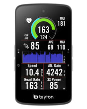 Load image into Gallery viewer, Bryton Rider S800 Sensor Bundle 3.4 Inch Color LCD Touchscreen GPS Bike/Cycling Computer Offline USA Map, Compatible with Bike Radar, 36hrs Long Battery Life, Navigation with Turn-by Turn Follow Track