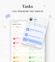 Load image into Gallery viewer, Cozyla Calendar Plus 2: 24" Smart Digital Calendar Wall Touch Screen & No Subscription Family Dashboard, Electronic Display for Family System- Chore Chart, Meal Planner, Support App Store Wall Mount