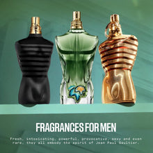 Load image into Gallery viewer, Jean Paul Gaultier Le Beau Paradise Garden Eau de Parfum for Men - Long Lasting Fresh Woody Aquatic Mens Cologne with Coconut Water, Green Fig & Sandalwood - Designer Fragrance Spray, 2.5 oz