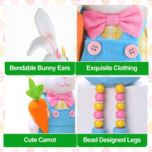 Load image into Gallery viewer, quescu 2pcs Easter Bunny Decorations,Easter Bunny Plush for The Home,Rabbit Stuffed Doll Gifts for Tiered Tray Party Decor Home Table Decorations