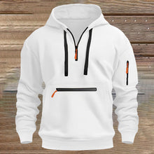 Load image into Gallery viewer, SHAOBGE With Amaon Delivery Prime The Day 2024 Zip Up Hoodie Men,Plus Size Drawsting Tactical Hoodies Heavyweight Workout Pullover Sweatshirts With Pockets 8-White Large