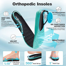 Load image into Gallery viewer, Men's Orthopedic Diabetic Wide Slip On Walking Shoes: Comfy Plantar Fasciitis Bunions Recovery Arch Support Orthotic Tennis Shoes, Lightweight Flat Feet Working Travel Camping Sneakers Black Size 9.5