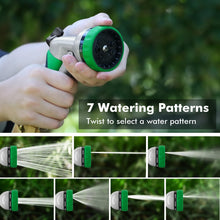 Load image into Gallery viewer, RESTMO Garden Hose Nozzle, Heavy Duty Metal Water Hose Nozzle with 7 Adjustable Spray Patterns, High Pressure Hand Sprayer with Flow Control for Watering Plants & Lawns, Washing Cars & Pets