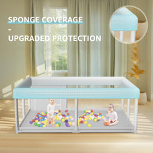 Load image into Gallery viewer, Hiaksedt Large Baby Playpen 65x50 Inch, PlayPen for Babies and Toddlers, Sturdy Safety Play Yard for Indoor & Outdoor with Zipper Gate