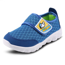 Load image into Gallery viewer, XIPAI Toddler Kid's Cute Casual Lightweight Walking Athletic Shoes Boys and Girls Mesh Strap Sneakers Blue