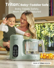 Load image into Gallery viewer, Grownsy Baby Food Maker, Steamer & Blender Baby Food Processor, Green