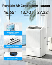 Load image into Gallery viewer, 16,000 BTU Portable Air Conditioners for Rooms up to 800 Sq Ft, Drainage-Free Cooling AC Unit with Smart App & Remote, Quiet Portable AC Unit with Dehumidifier & Fan, Sleep Mode for Home Office