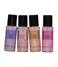 Load image into Gallery viewer, Victoria's Secret Fragrance Mist Collection 4 Piece Shimmer Mini Gift Set, Assorted Scents