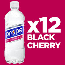 Load image into Gallery viewer, Propel, Black Cherry, Zero Calorie Sports Drinking Water with Electrolytes and Vitamins C&E, 16.9 Fl Oz (12 Count)