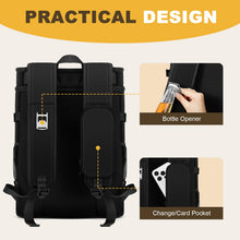 Load image into Gallery viewer, Cooler Backpack - 24/30/36/40 Cans Insulated Backpack Cooler for Men & Women, Portable 2 Leak Proof Compartments Coolers Bag for Picnic, Lunch, Hiking, BBQ Camping and Beach - Black - MIYCOO